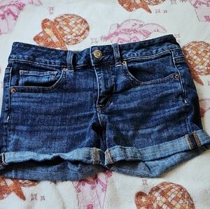 American Eagle Outfitters Dark Blue Jean Shorts